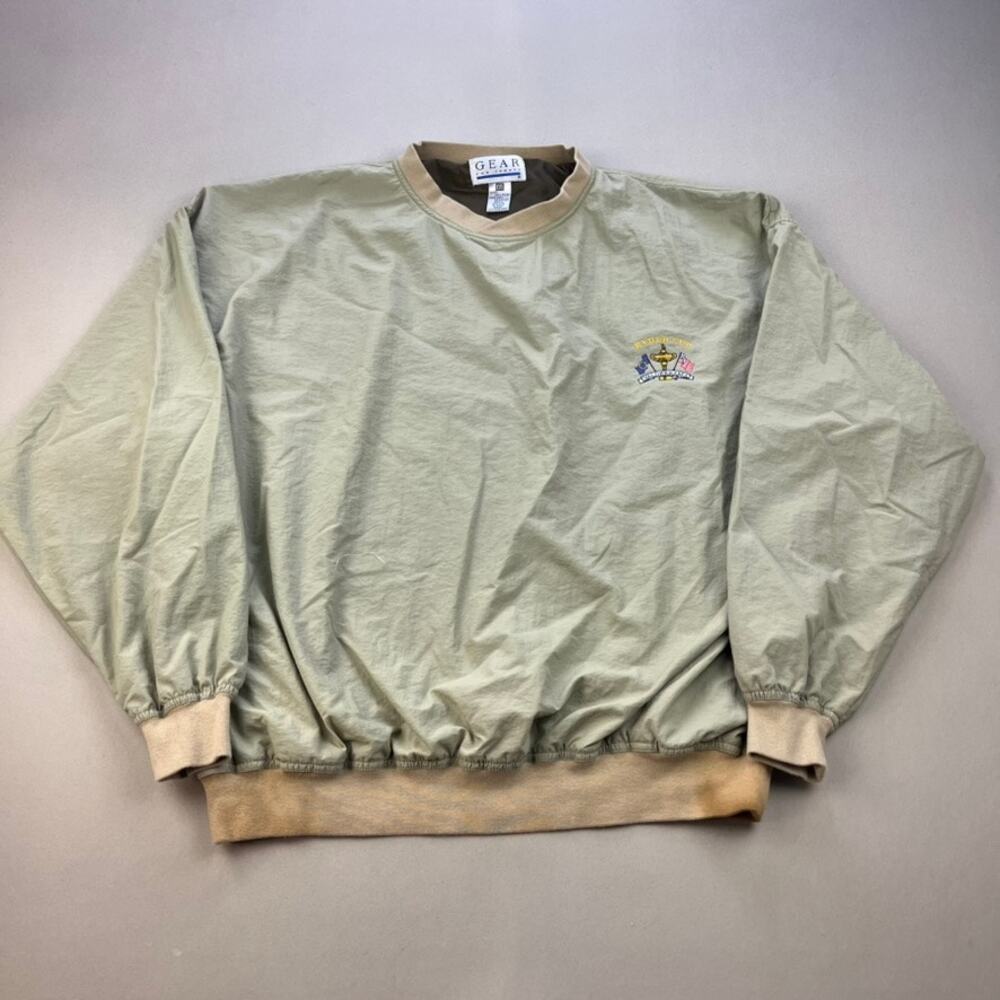 Vintage Ryder Cup Jacket Windbreaker Adult XXL Tan Pullover Valderrama PGA 1997